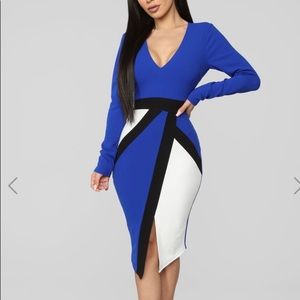 Fashion Nova NWT Royal Blue Dress